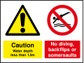 No Diving, Backflips, or Somersaults